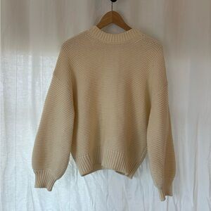 Alex Mill Button-back crew neck sweater, size L